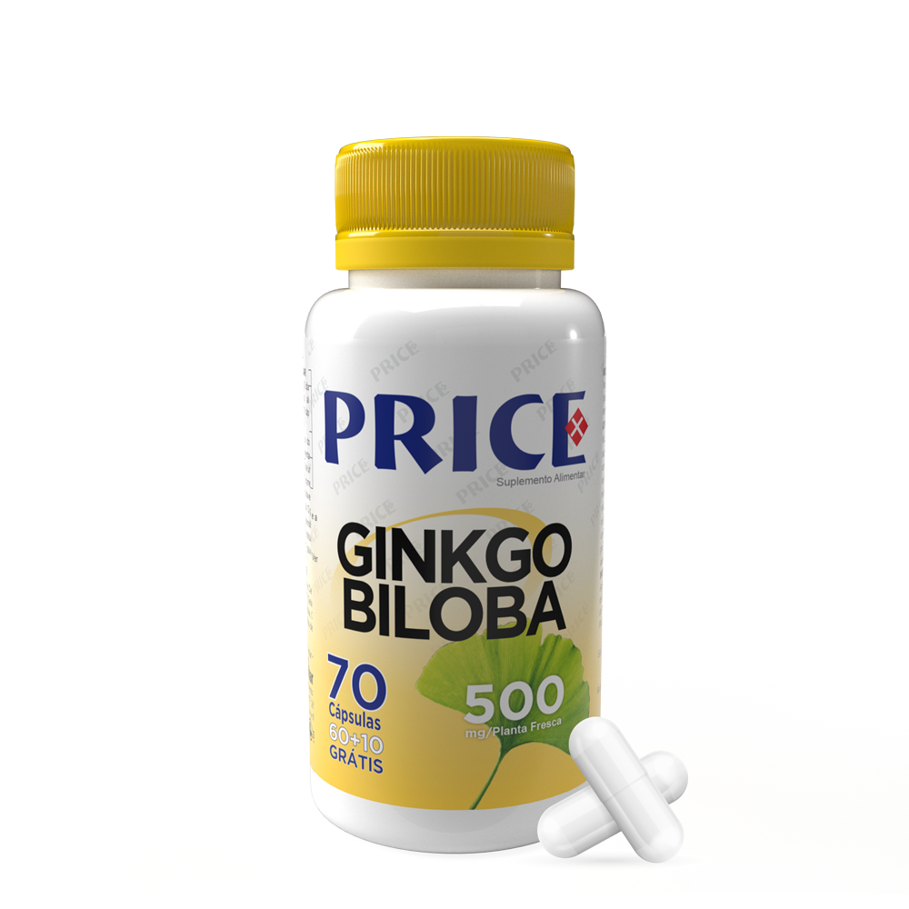 Ginkgo Biloba 500mg Cápsulas - 70 cápsulas