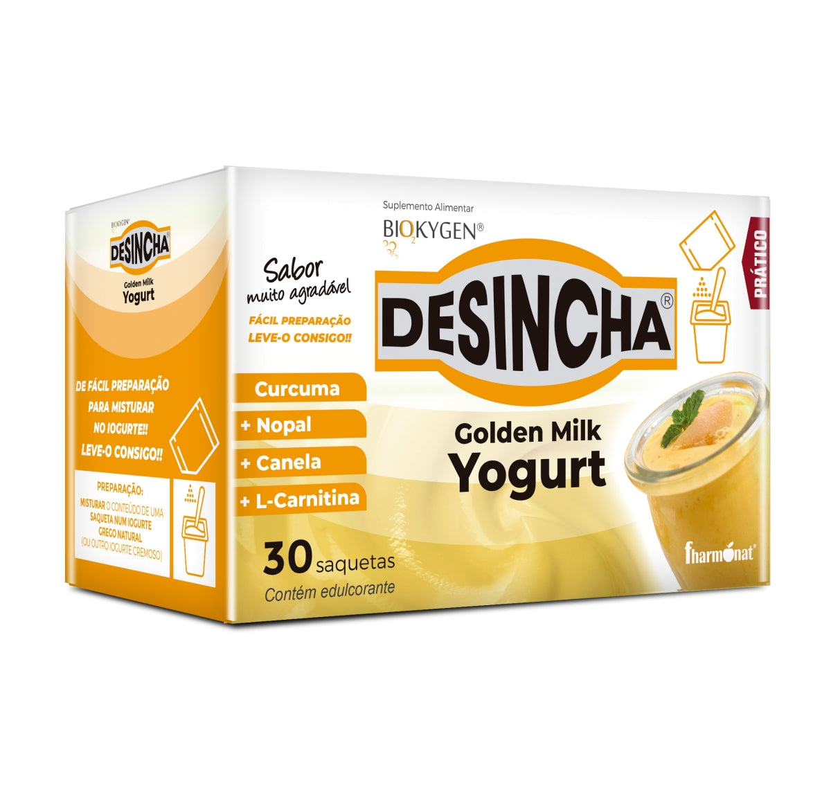 Biokygen Desincha Golden Milk Yogurt – 30 saquetas