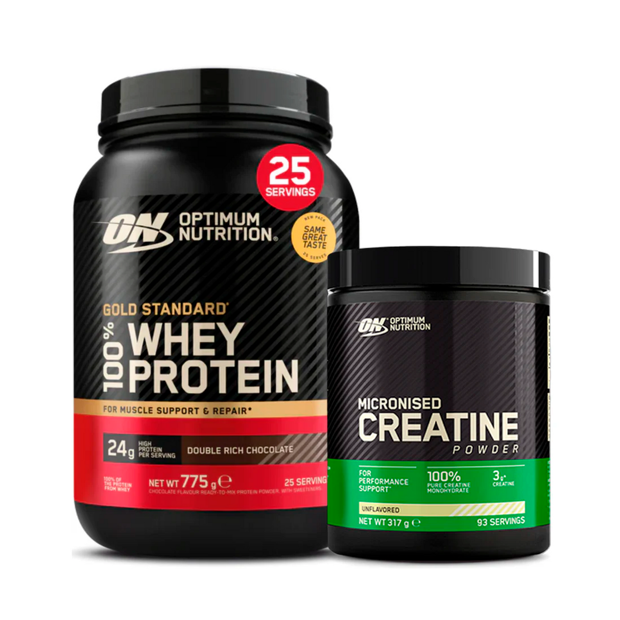 Paquete - 100% Whey Gold Standard + Micronized Creatine Powder 317g