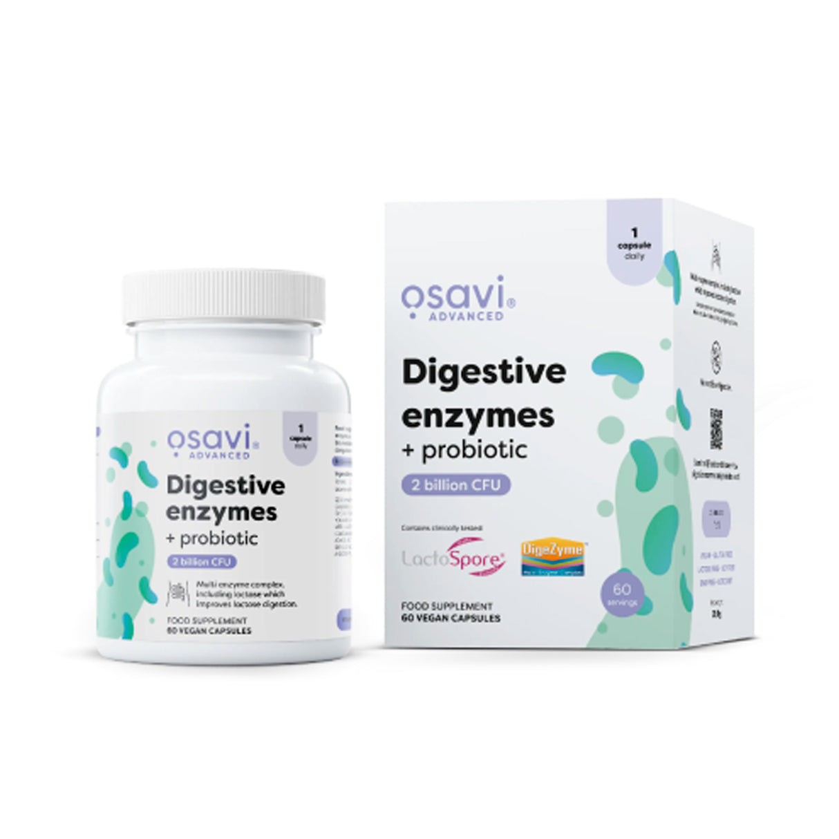 Digestive Enzymes + Probiotic 60 veg cáps