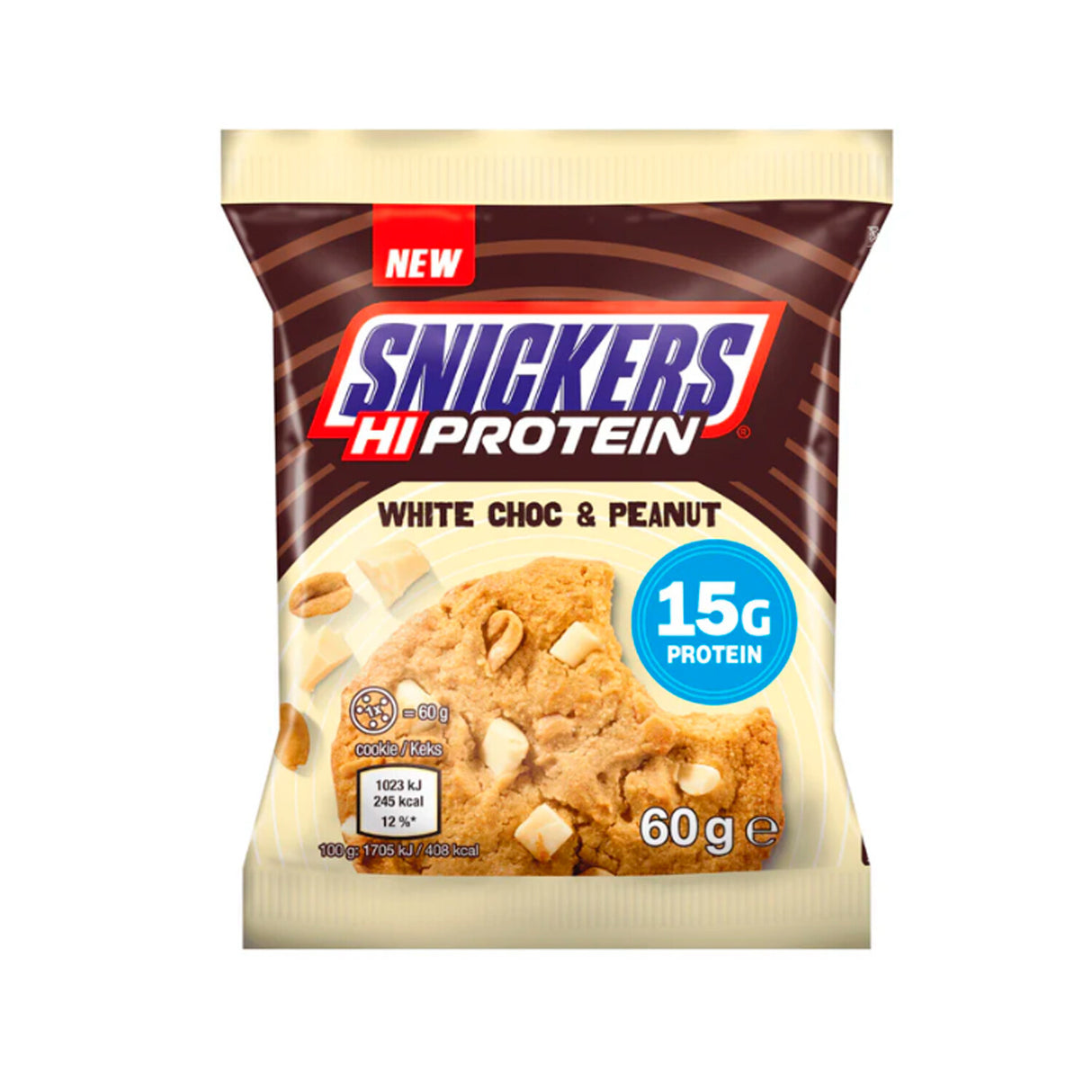 Snickers Hi Protein White Choco & Peanut Cookies 60g