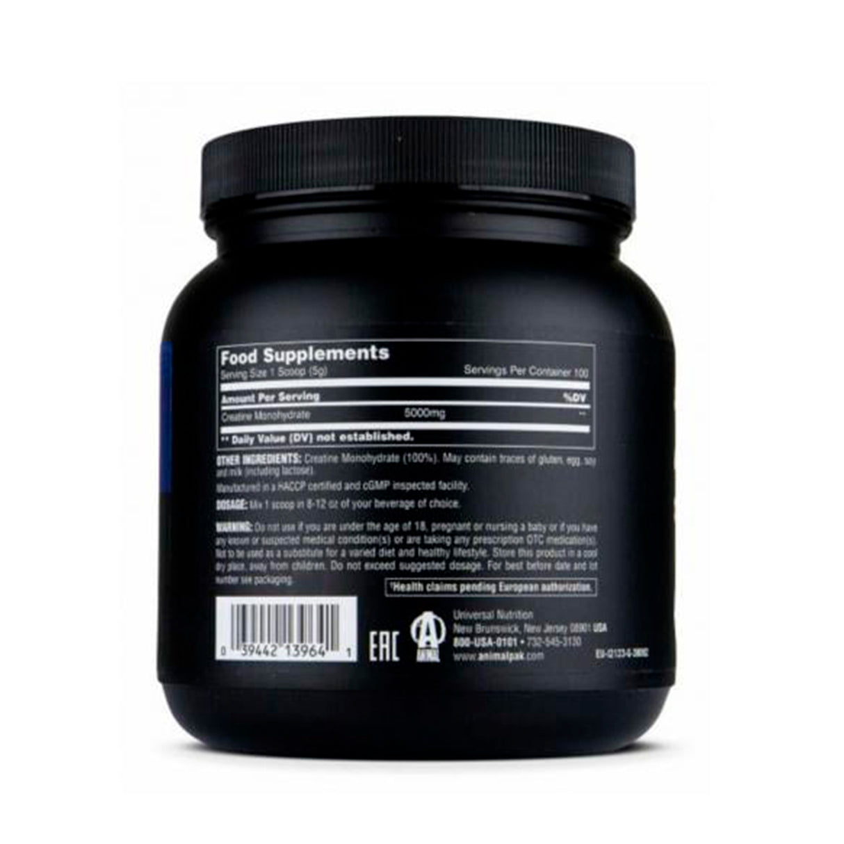 100% Pure Creatine Monohydrate 500g — imagem 2