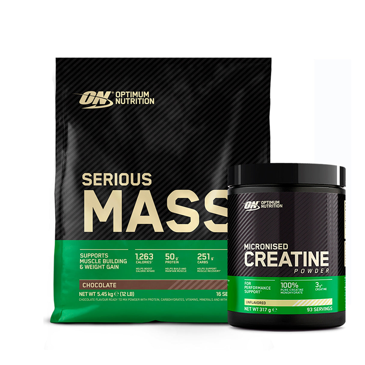 Pack - Seriousmass 12lbs + Micronized Creatine Powder 317g