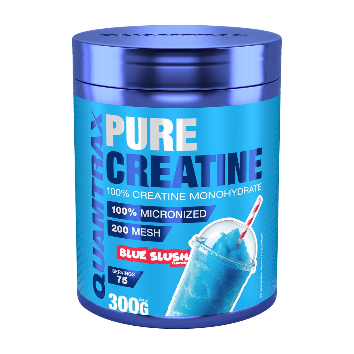 Quamtrax Pure Creatine 300 g Blue Slush frontal