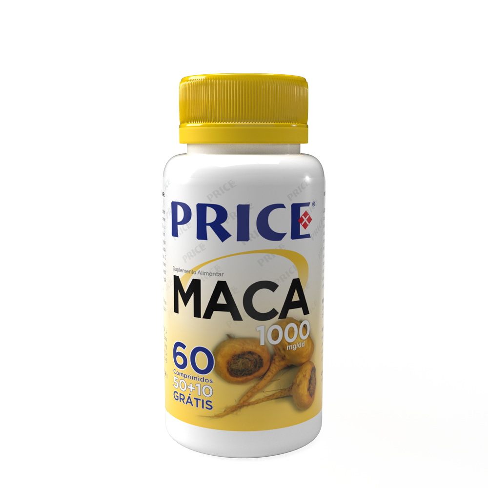 Maca 1000mg 50 comprimidos + 10 grátis