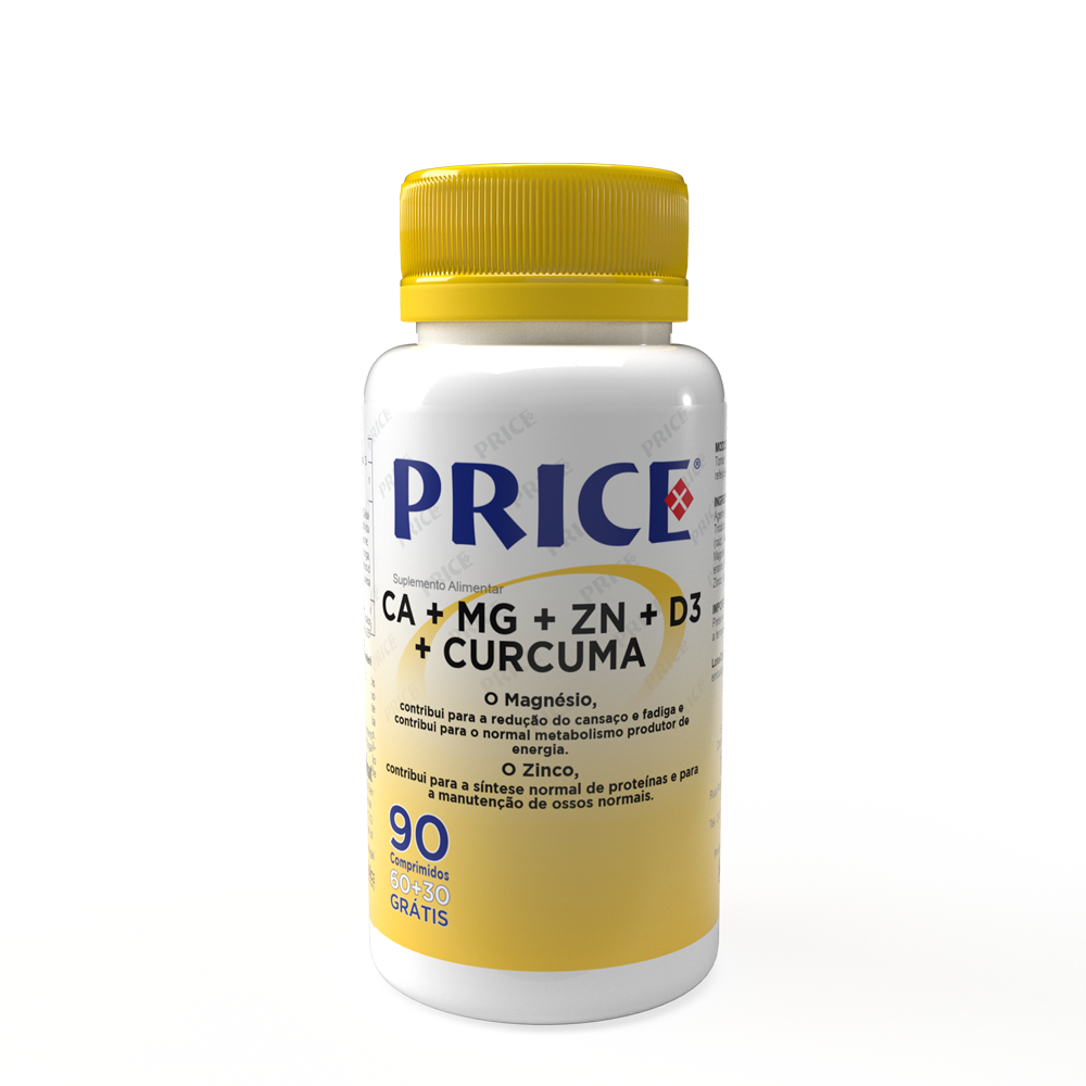 CA + MG + ZN + D3 + CURCUMA – 90 Comprimidos