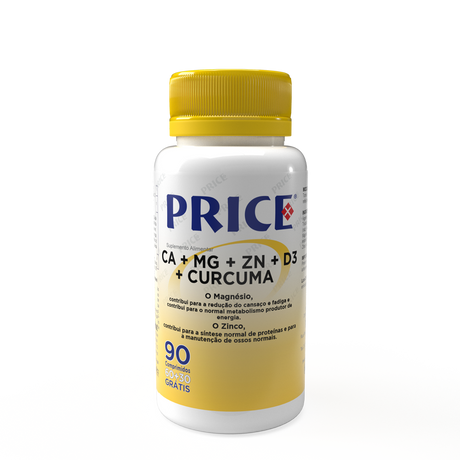 CA + MG + ZN + D3 + CURCUMA – 90 Comprimidos