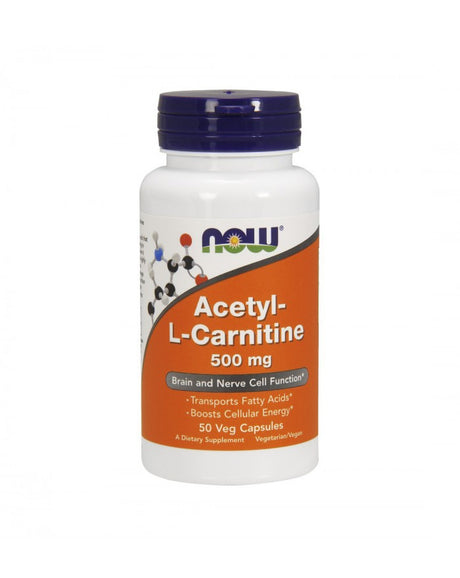 Acetyl L-Carnitine 500mg 50 Veg Capsulas