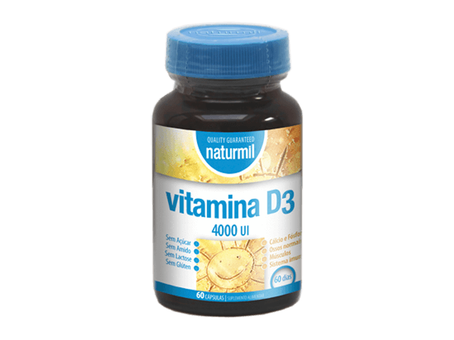 Vitamina D3 4000IU 60 cáps