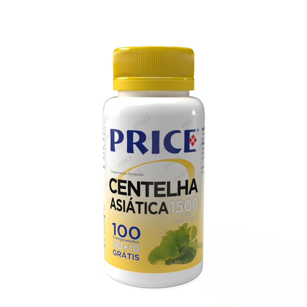 CENTELHA ASIÁTICA 1500MG – 90 +10COMPRIMIDOS
