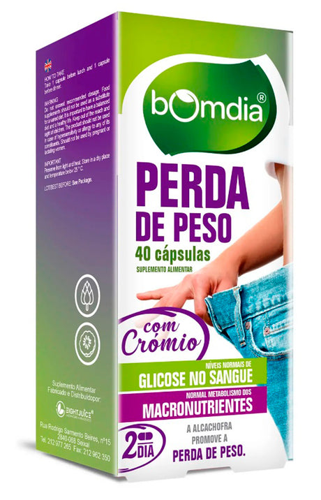BomDia Perda de Peso 40 cápsulas