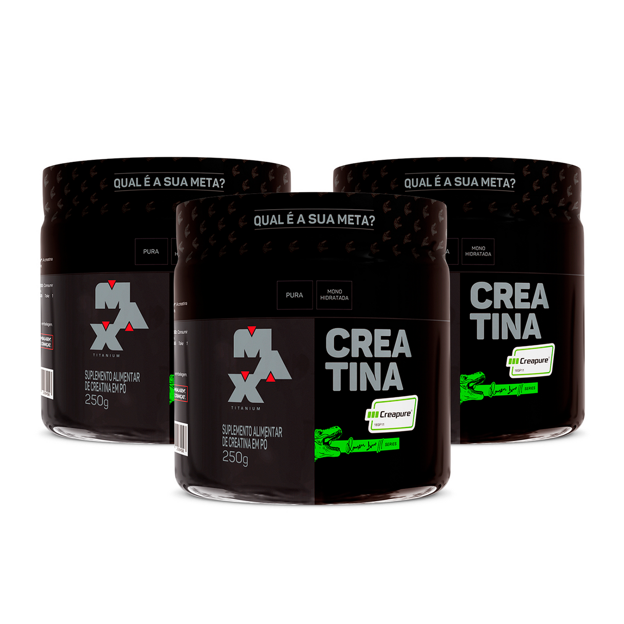 Creatina Creapure 250g - Línea Dino (Pack 3 Unidades)