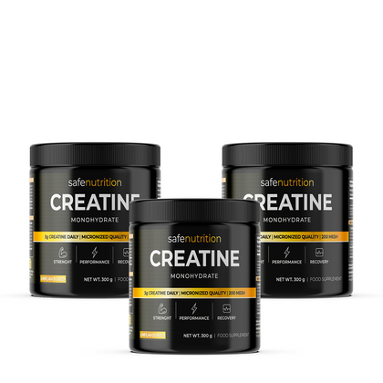 Creatine Monohydrate 300g (Pack 3 unid)