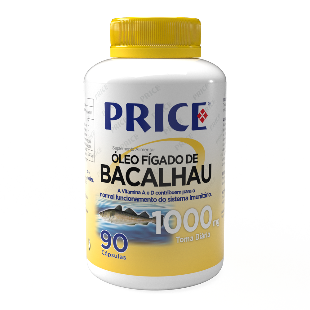 ÓLEO DE FÍGADO DE BACALHAU – 90 CÁPSULAS