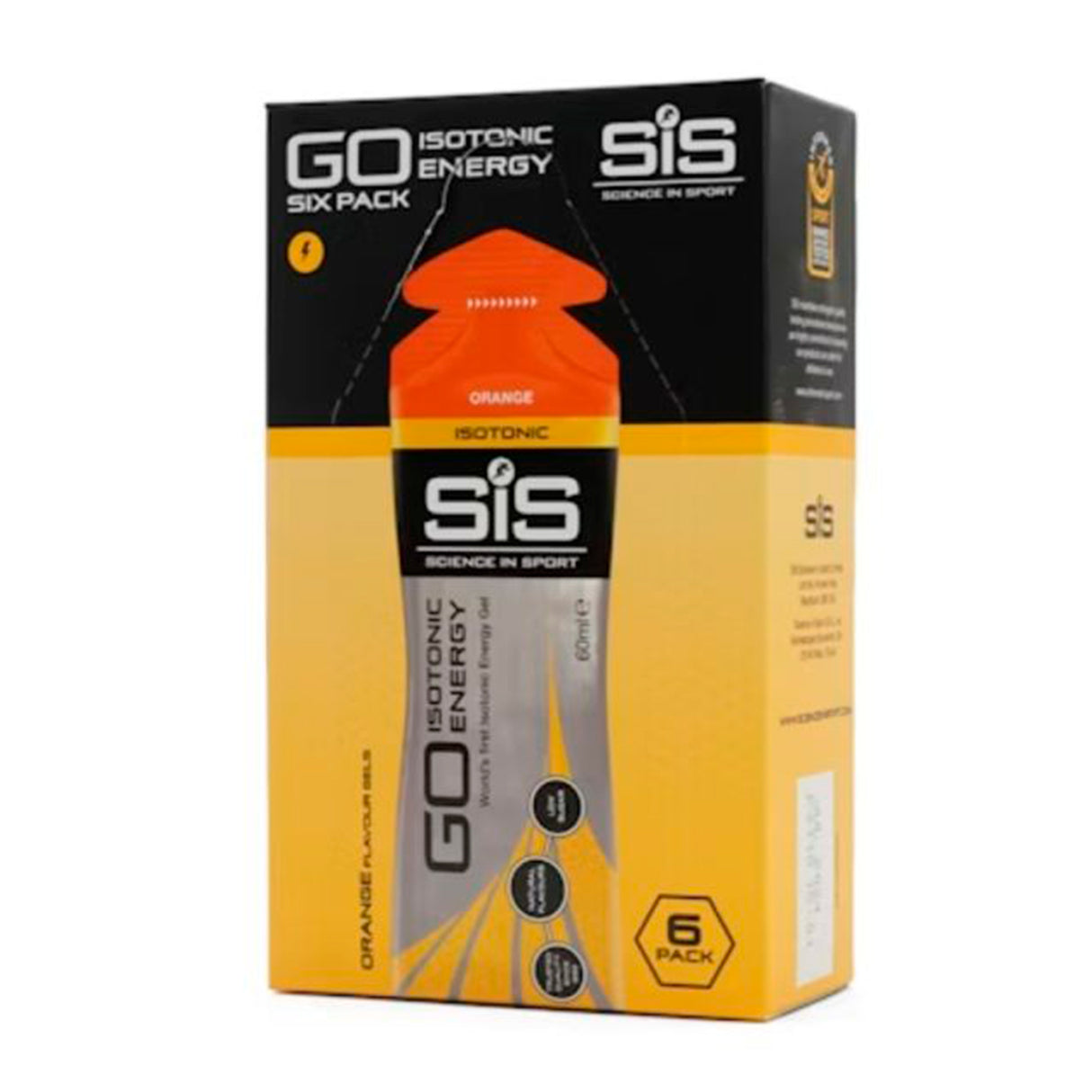 SIS Go Isotonic Energy Gel Pack (6x60ml) Laranja