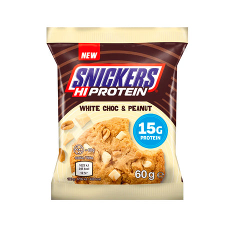 Snickers Hi Protein White Choco & Peanut Cookies 60g