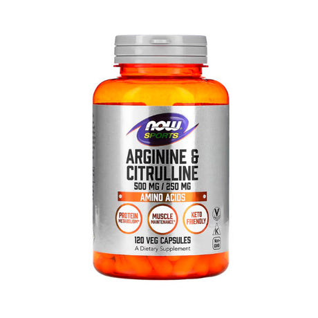 Arginina & Citrulina 500mg/250mg - 120 Veg Caps