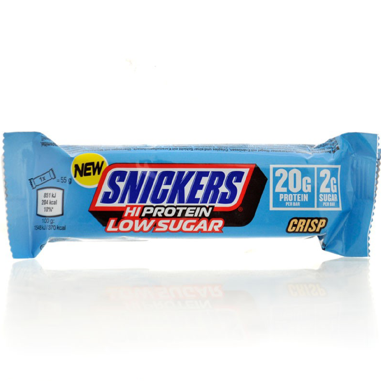 Snickers Hi-Protein Low Sugar Crisp Milk Chocolate 55g