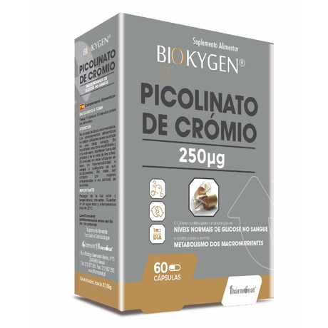 Picolinato de Crómio 250 mcg - 60 cápsulas