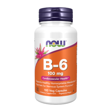 Vitamin B-6 100mg - 100 Veg Cáps