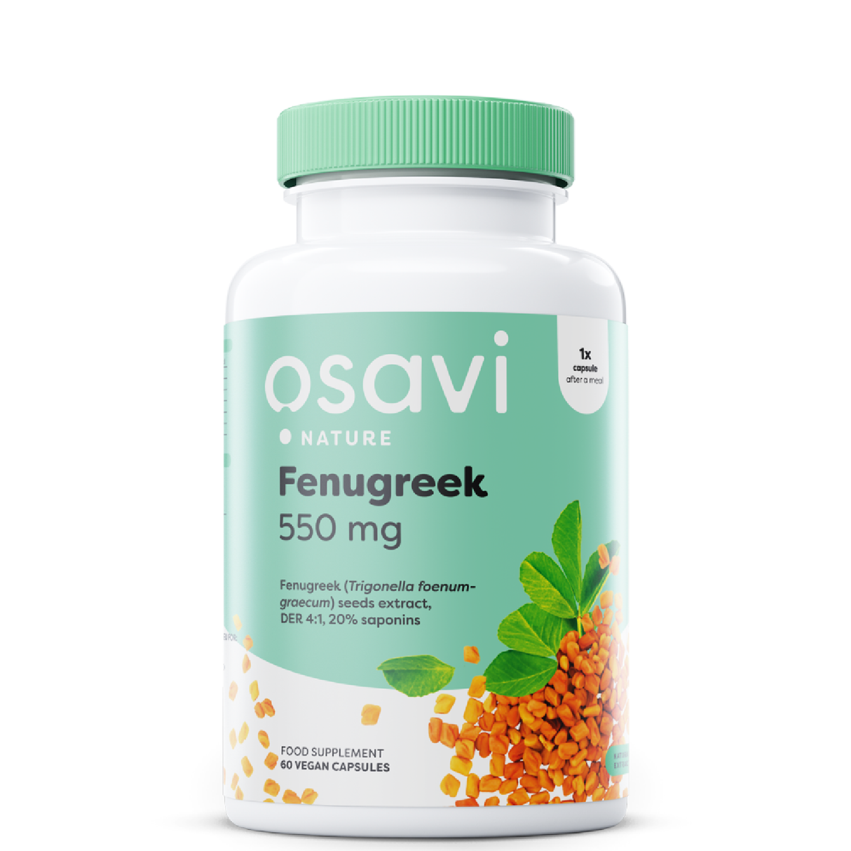 Fenugreek 550mg 60 Veg Cáps
