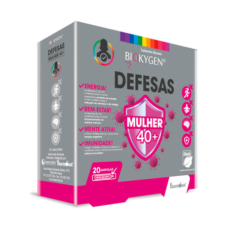 Defesas Mulher 40+ 20 ampolas