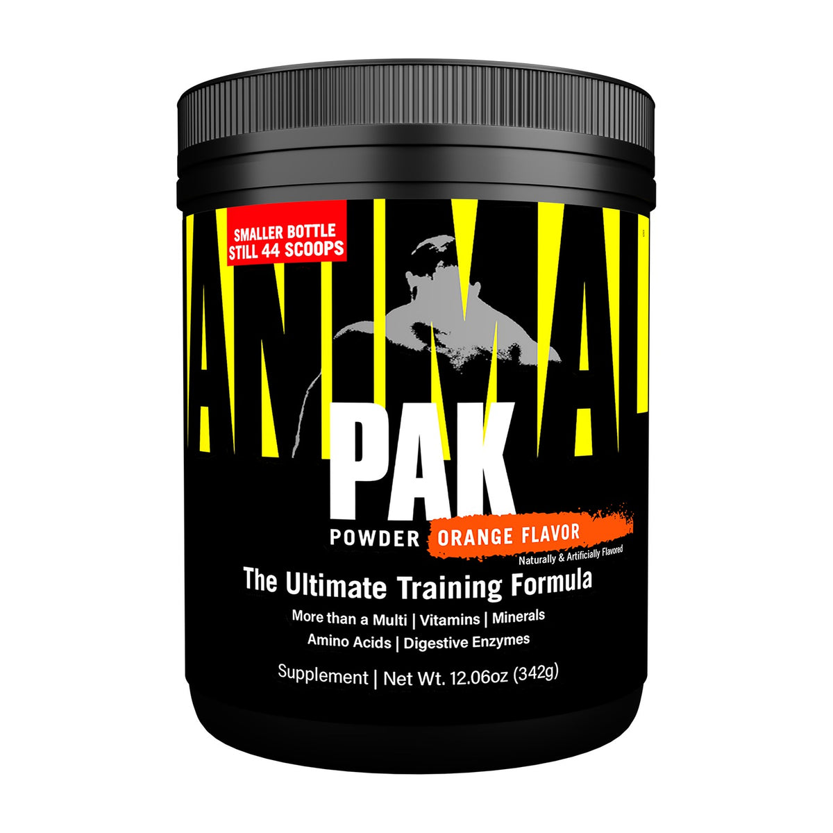 Universal Nutrition Animal Pak Powder 44 Dosis Naranja frontal