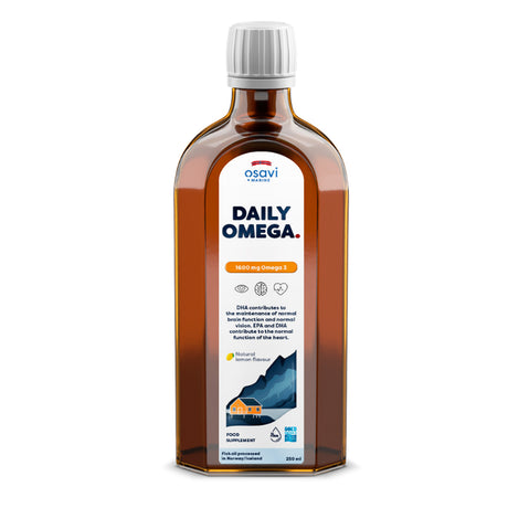 Daily Omega 1600 mg Omega 3, natural lemon flavour - 250 ml