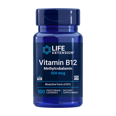 Life Extension Vitamin B12 Methylcobalamin 500 mcg 100 Pastillas frontal