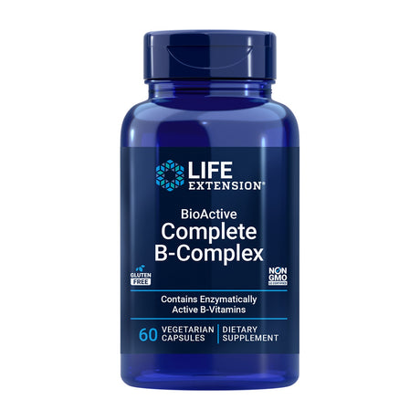 Life Extension BioActive Complete B-Complex 60 Cápsulas Vegetales frontal