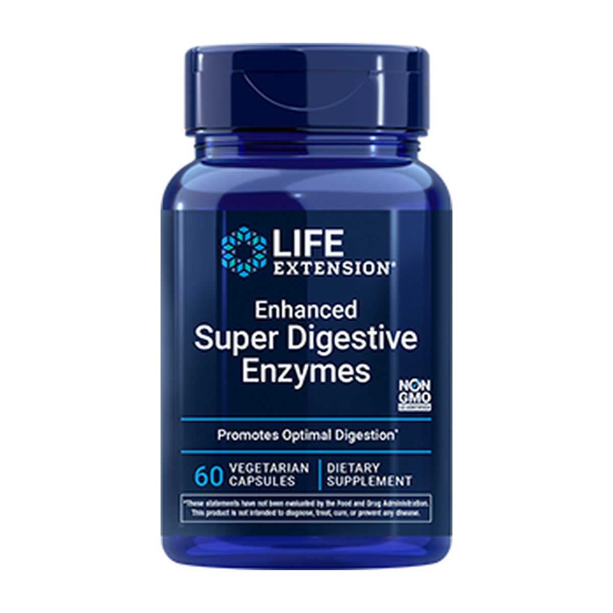 Life Extension Enhanced Super Digestive Enzymes 60 Cápsulas Vegetales frontal