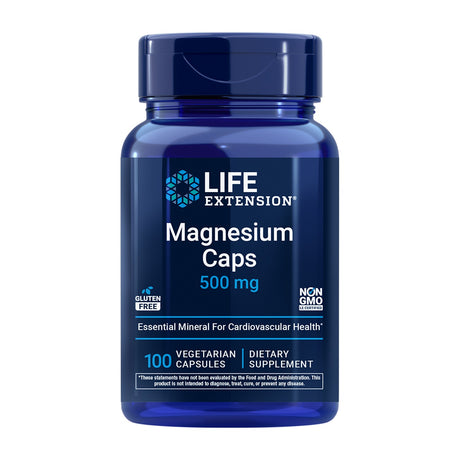 Life Extension Magnesium Caps 500 mg 100 Cápsulas Vegetales frontal