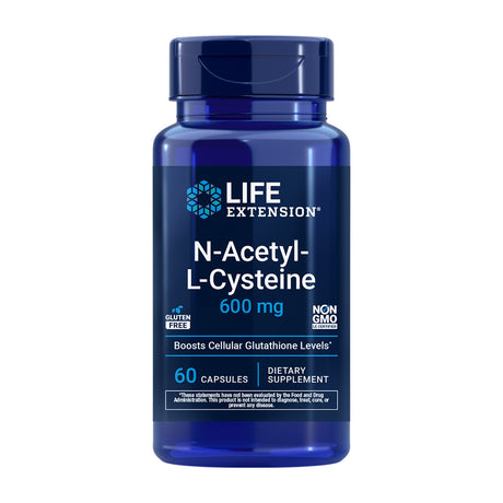 Life Extension N-Acetyl-L-Cysteine 600 mg 60 Cápsulas frontal