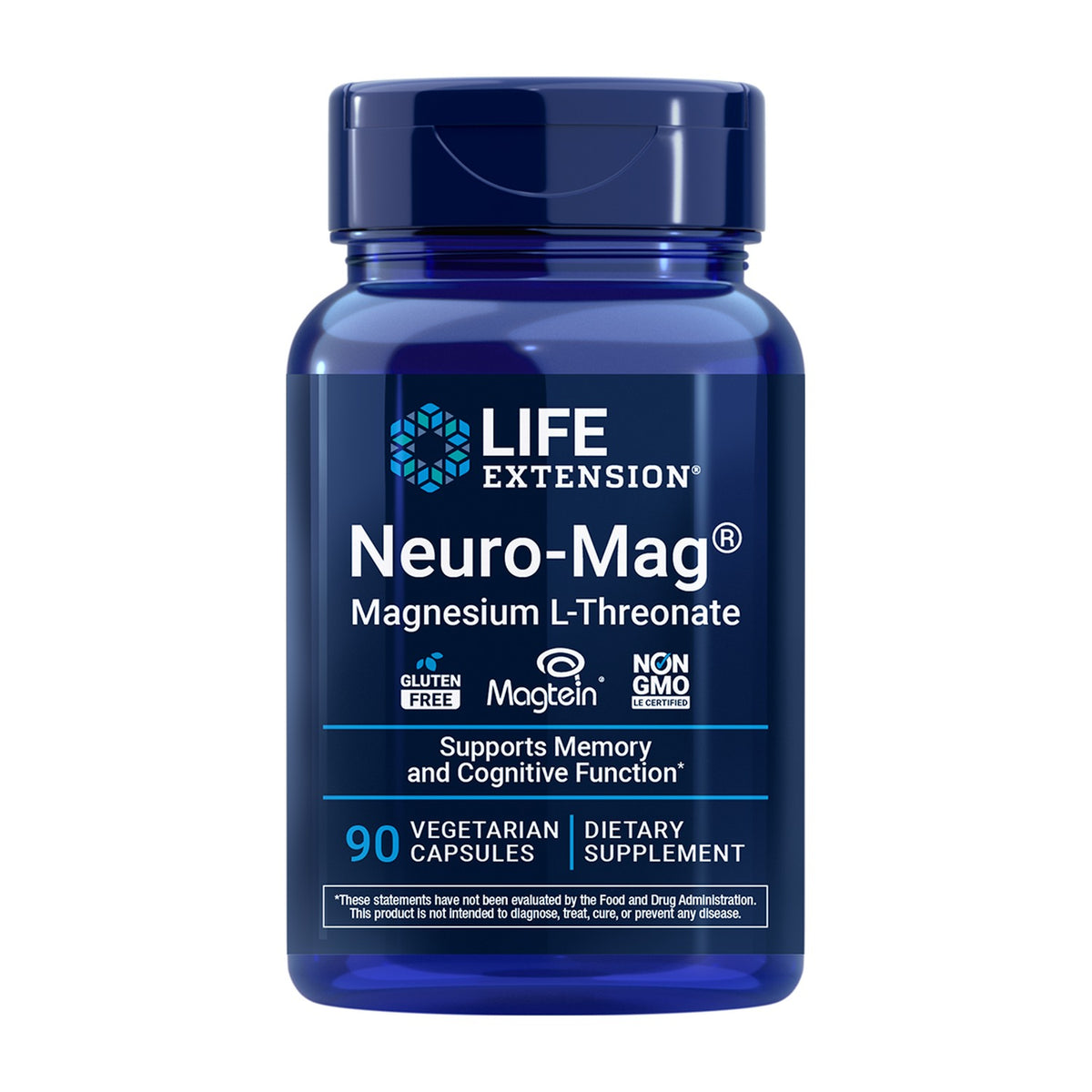 Life Extension Neuro-Mag Magnesium L-Threonate 90 Cápsulas Vegetales frontal