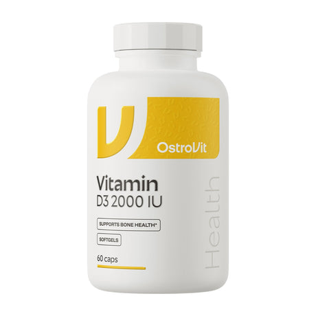 OstroVit Vitamina D3 2000 UI 60 Cápsulas Blandas frontal