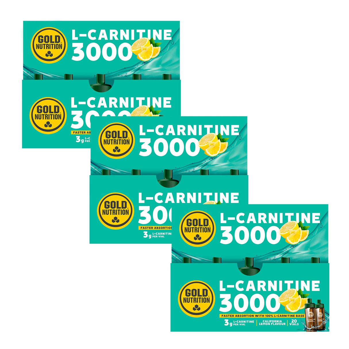 Pack 3 Unidades - L-Carnitine 3000 20x10ml