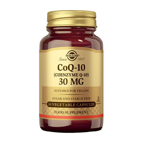 Solgar CoQ-10 30 mg 30 Cápsulas Vegetales frontal