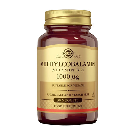 Solgar Metilcobalamina (Vitamina B12) 1000 µg 30 Comprimidos Masticables frontal